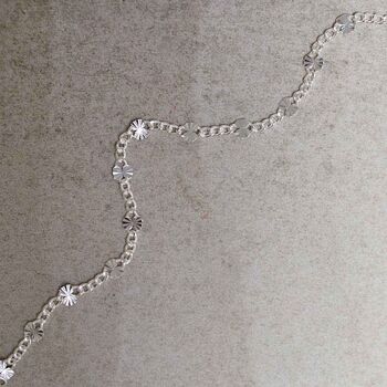 Sterling Silver Shimmer Chain Bracelet, 3 of 6