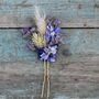 Wedding Dried Flower Bouquet Meadow Blues Left, thumbnail 5 of 5