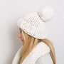 Chunky Bobble Hat Easy Knitting Kit, thumbnail 1 of 7