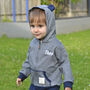 Personalised Baby Hoodie, Fox Vest And Joggers Set, thumbnail 4 of 7