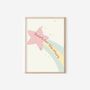 Girls Nursery Wall Art Set | Pink Nursery Prints | Personalised Floral Bedroom Decor, thumbnail 5 of 6