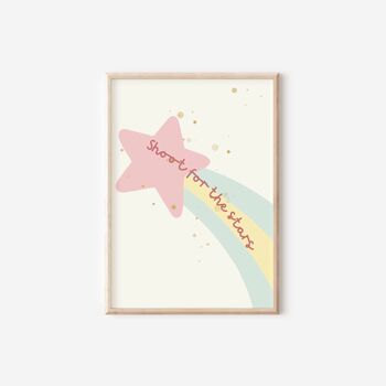 Girls Nursery Wall Art Set | Pink Nursery Prints | Personalised Floral Bedroom Decor, 5 of 6