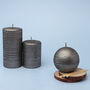 Grey Silver Candle By G Decor, thumbnail 2 of 8