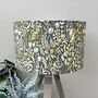 Kelmscott Moss Green Floral Drum Lampshade, thumbnail 1 of 8