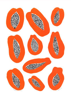 Papayas Limited Edition Print Framing Available, 3 of 3