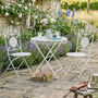 Cream Three Piece Outdoor Bistro Set, thumbnail 1 of 4