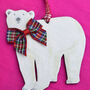 Wooden Polar Bear Decoration, thumbnail 1 of 5