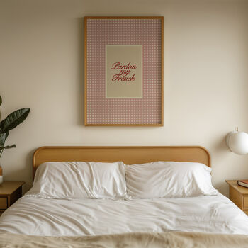 Pardon My French Gingham Print, 6 of 9
