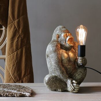 Gold Gorilla Table Lamp, 5 of 8