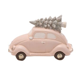 Blush Pink Light Up LED Christmas Tree Car Ornament, 2 of 4