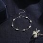 Oval And Round Cz Floating Bracelet, thumbnail 5 of 11