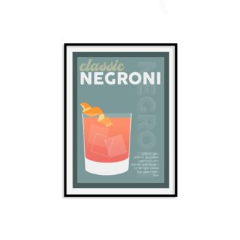 Negroni Cocktail Print, 5 of 9