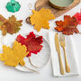 5x Autumnal Leaf Hanging Decorations, thumbnail 1 of 6