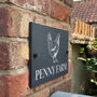 Personalised Chicken Slate House Number Sign, thumbnail 2 of 3
