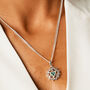Heart Chakra Emerald Necklace Silver / Gold Plated, thumbnail 3 of 12