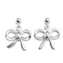 Sterling Silver Bow Earrings, thumbnail 1 of 4