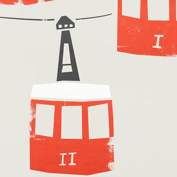 Barcelona Cable Cars Print, 5 of 6