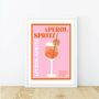 Aperol Spritz Cocktail Poster, thumbnail 2 of 6