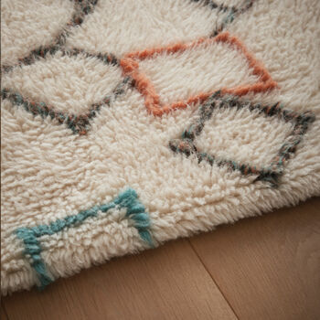 Origins Berber Knotted Chain Ivory/Multi Rug, 3 of 4