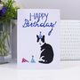 'Happy Birthday' Cat Party Hat Card, thumbnail 3 of 3