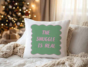 The Snuggle Is Real” Cushion Two Colours Available, 2 of 6