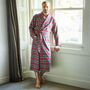 Men's 'Gaia' Tartan Brushed Cotton Robe, thumbnail 1 of 5