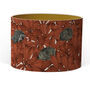 A Prickle Of Hedgehogs Lampshade Red, thumbnail 4 of 6