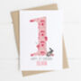 Personalised Children's Birthday Card Pink Floral, thumbnail 5 of 8