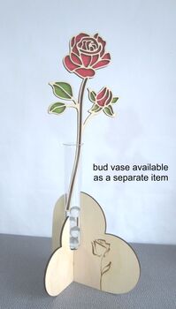 Personalised Wooden Forever Rose Valentine's Keepsake, 6 of 7