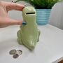 Personalised Children's Dinosaur Money Box, thumbnail 5 of 6