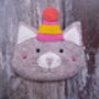 Cat In A Hat Felt Decoration Sewing Kit, thumbnail 2 of 5