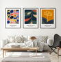 A Set Of Three Unframed Colourful Bold Abstract Art Prints, thumbnail 1 of 4