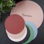 Round Personalised Leather Coaster, thumbnail 7 of 12