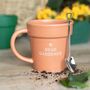 Head Gardener Ceramic Plant Pot Mug And Spoon, thumbnail 1 of 3