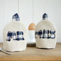Personalised 45th, 65th Sapphire Anniversary Egg Cosies, thumbnail 1 of 8