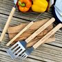 Personalised Wooden BBQ Tool Set, thumbnail 2 of 4