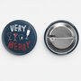 Funny Xmas Badge 'Very Merry', thumbnail 5 of 5