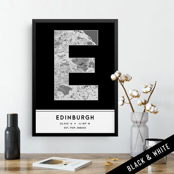 Edinburgh City Map Wall Art Print, 7 of 9
