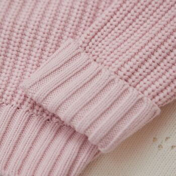 Personalised Little And Loved Pink Cardigan, 4 of 5