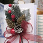 Apple Sprig Personalised Christmas Card, thumbnail 3 of 7