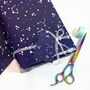 Navy Stars Christmas Wrapping Paper Gift Tag Set, thumbnail 5 of 8