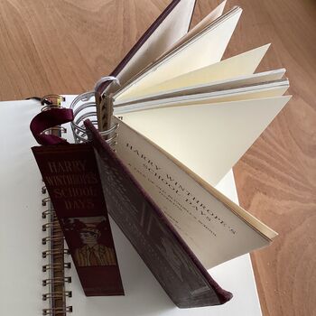 'Harry Winthropes Schooldays' Upcycled Notebook, 2 of 5