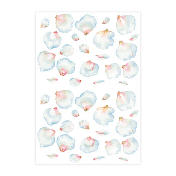 Watercolour Flower Petals Wall Stickers, 2 of 7