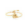 Heart Gold Plated Bracelet With Swarovski Crystal, thumbnail 3 of 3