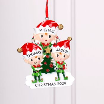 Elf Christmas Tree Decoration Christmas Ornament, 2 of 7