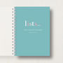 Personalised 'Lists' Journal Or Notebook, thumbnail 8 of 10