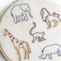 Safari Animal Hand Embroidery Decoration, thumbnail 3 of 3