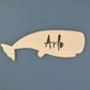 Personalised Whale Bedroom Door Name Sign, thumbnail 3 of 8