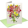 'Happy Birthday' Floral Garland Greetings Card, thumbnail 5 of 7