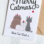 Personalised Cat Portrait Christmas Card, thumbnail 3 of 5